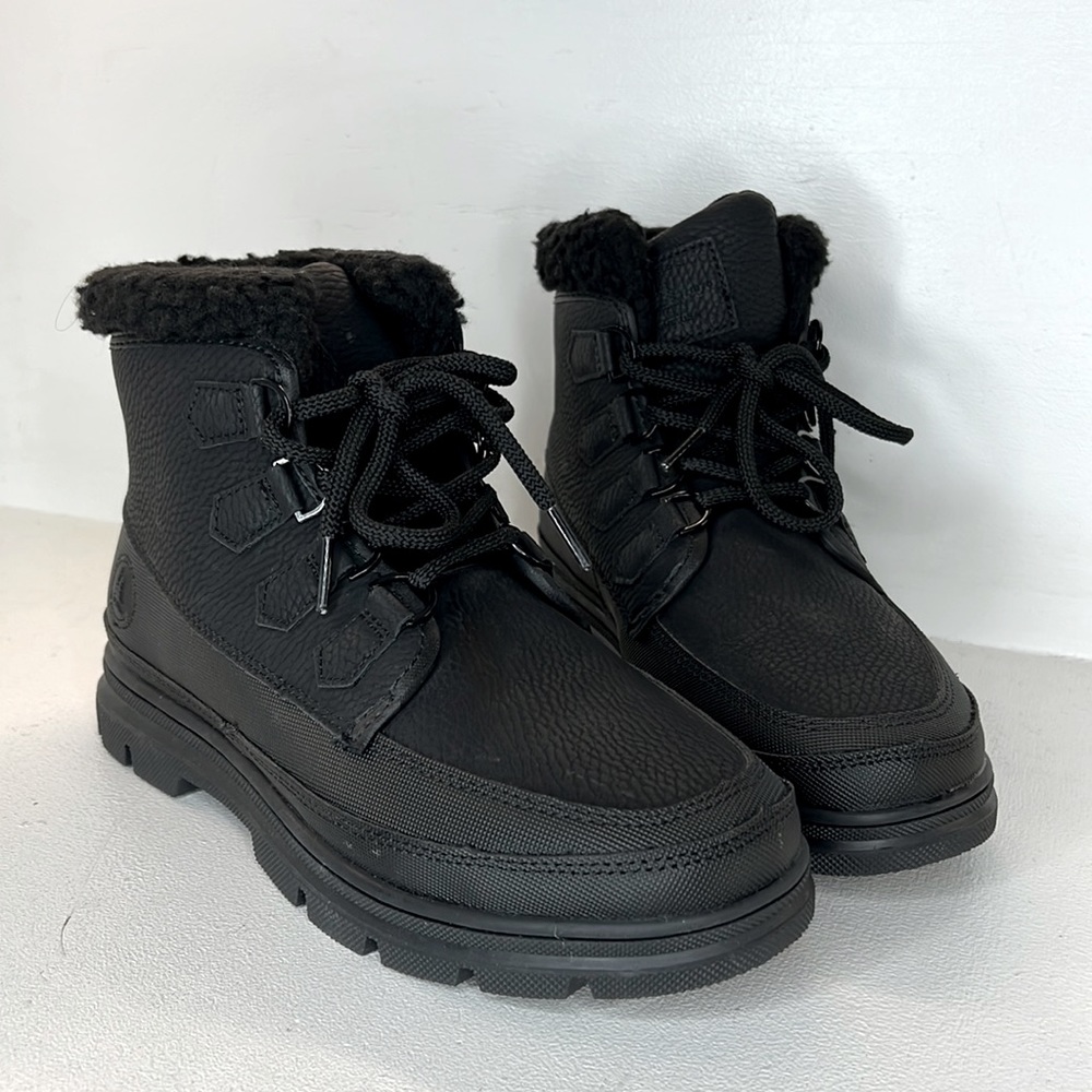G.H Bass high tops ankle boots black leather MEN's 8